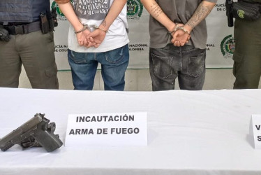 El arma que les encontraron a los dos filadelfeños.
