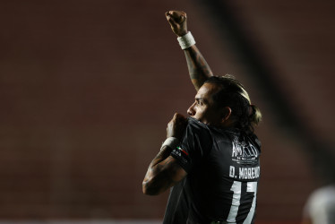 Dayro Moreno consiguió, ante GV San José, el quinto hat-trick de su carrera. Este martes lo hizo con el Once Caldas en la Copa Sudamericana y alcanzó su gol número 153 en el club. En el global de su trayectoria, el artillero acumula 357 tantos.