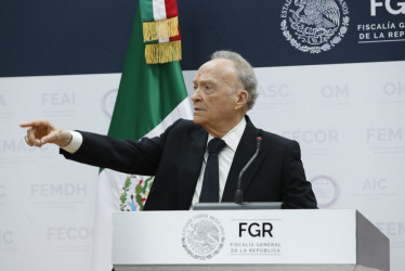El fiscal general de la república de México, Alejandro Gertz Manero
