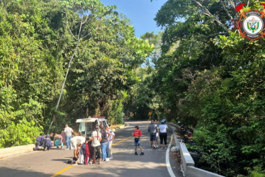 Sitio del accidente en Norcasia.