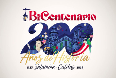 El logo oficial de los 200 años de Salamina.