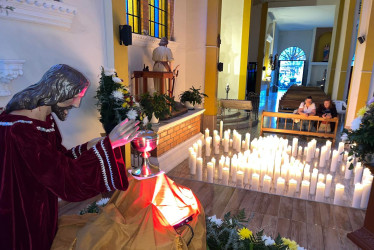 Santo Monumento en el Templo Niño Jesús de Praga en el barrio Estambul de Manizales.