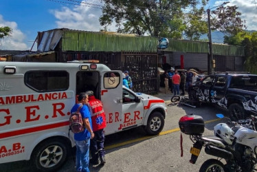 El accidente lo atendió el GER.