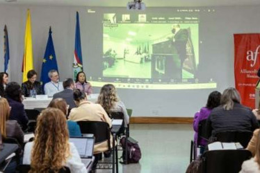Foto I Cortesía UCM I LA PATRIA  La Universidad Católica de Manizales (UCM) fue sede del evento Cooperación Universitaria y Científica Francia–Manizales, un encuentro que reunió a representantes de la Embajada de Francia en Colombia, la Alianza Francesa y otras instituciones. 