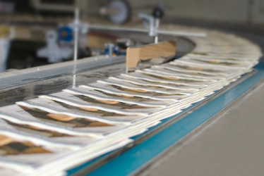 Maquina de impresion de periodicos