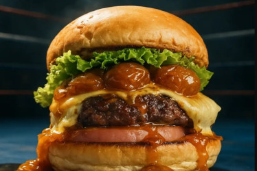 Esta es la hamburguesa con la que compite La Milagrosa Burger House. 