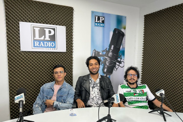 Juan Esteban Montoya, Juan Lynce y Daniel Díaz, integrantes de Rokamandú. 