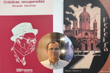Mauricio Ramírez realizará una charla sobre la obra de Ricardo Sánchez -cronista pereirano del siglo XX- en la biblioteca Comfamiliar hoy 22 de abril a las 7:00 p.m.