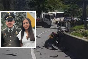  En este accidente de tránsito en la vía Manizales - Medellín murieron dos policías este Viernes Santo (18 de abril).