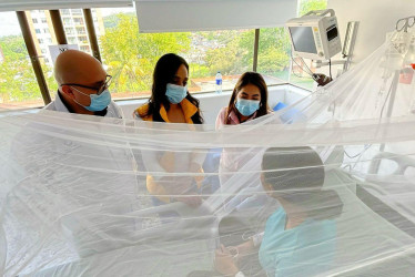  Alison en el hospital Federico Lleras Acosta, sede El Limonar en Ibagué (Tolima).