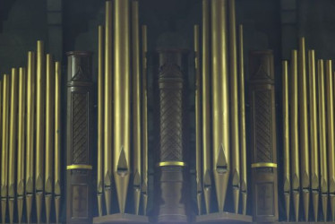 Estos son los tubos del órgano tubular de la Catedral de Manizales que funcionó por varios años.  