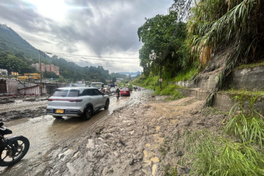 Así se ve la entrada y salida de Villamaría (Caldas)