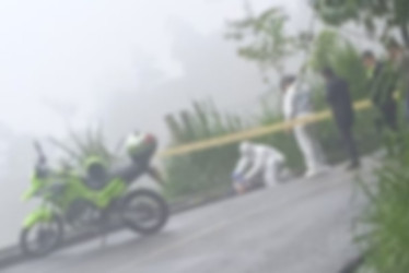El cuerpo lo encontraron en la vía Manizales-La Cabaña.