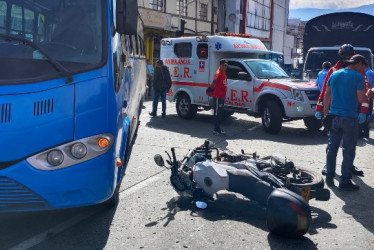 Accidente en Manizales.