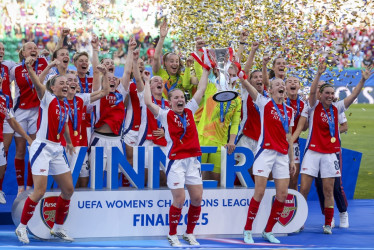 El Arsenal ganó su segunda Champions femenina. La primera la obtuvo en el 2007.