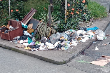 Después de recoger las basuras, quedan en ese punto diferentes escombros.