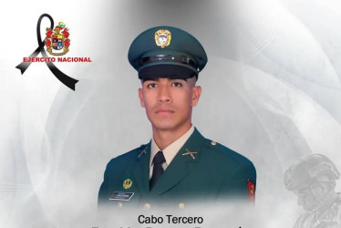 El cabo tercero Esneider Romero Barragán murió tras activar un artefacto explosivo improvisado en el Cesar.