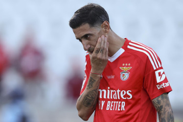 Di María en su último partido con Benfica.