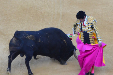 Emilio de Justo, durante su actuación en Valladolid, en la que resultó triunfador.