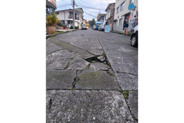 El hueco en el barrio Alta Suiza.