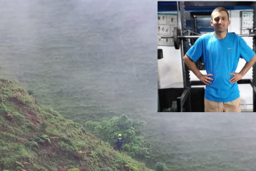 Zona por donde buscaron al desaparecido.