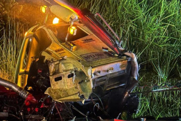 Un tractocamión se accidentó cerca del Kilómetro 41, en la vía Manizales-Medellín. El conductor falleció tras el choque.