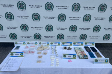 Parte de lo que le hallaron a la banda 