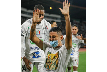Jerson Malagón anotó ante Millonarios su primer gol con la camiseta del Once Caldas. Su dedicatoria hizo que la Dimayor lo sancionara.