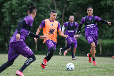 El Once Caldas entrenó en su sede deportiva en los días previos al partido de Copa Sudamericana ante GV San José. Buscará sellar su clasificación a los octavos de final.