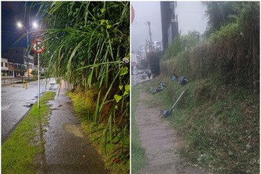 Antes. Así se encontraba el andén en el barrio Palermo. Después. Así quedó el sector tras la intervención del grupo GEL de Emas.
