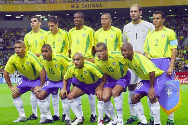 Selección Brasil campeona del mundo en el Mundial de Corea - Japón 2002