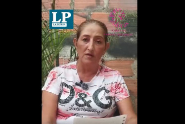 La caldense Blanca Inés Campos lee su poema en voz alta para LA PATRIA desde La Dorada. 
