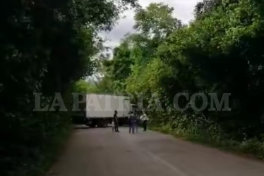 Estos fueron los bloqueos que adelantaron los indígenas en la vía que comunica a Anserma (Caldas) con Pereira (Risaralda).