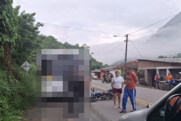 El accidente ocurrió en el sector del puente de cemento en Supía.