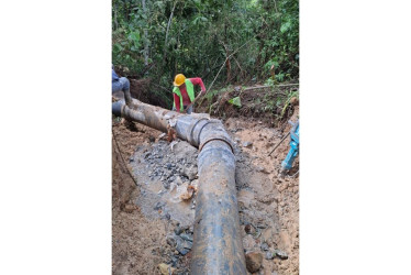 Daño de tubería entre las veredas Talabán y El Silencio, de Guática (Risaralda).