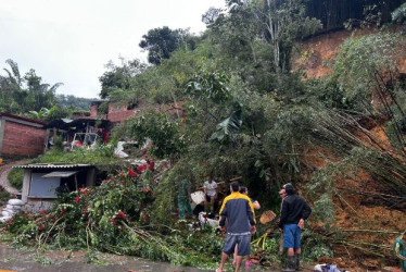 Aquí se ubicaba la casa afectada.