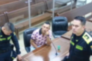 Foto| LA PATRIA  El sujeto, durante la audiencia.