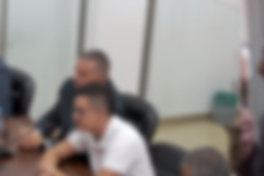 Padre e hijo, en la audiencia.