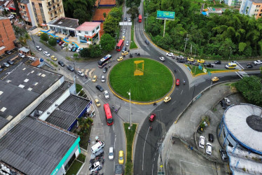  La glorieta de bomberos en Armenia en la que se construirá un intercambiador vial. 