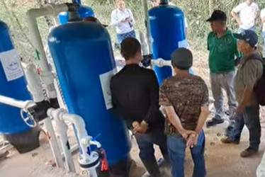 Con la instalación de esta planta la comunidad recibirá el agua de una manera más limpia y pura. 