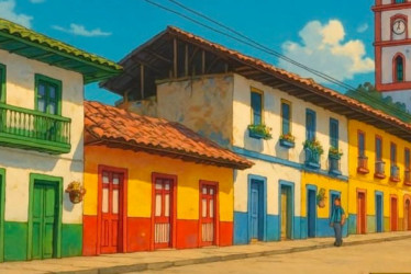 Así se ve el corregimiento de San Félix, ubicado en Salamina (Caldas). 