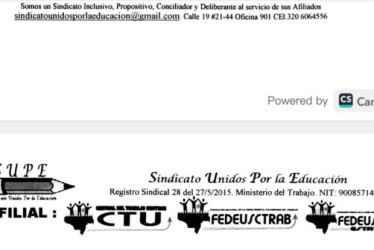 El sindicato Supe, que agrupa a maestros, directivos-docentes, administrativos, del sector estatal en Caldas, emitió un comunicado este martes 13 de mayo del 2025 con el propósito de exigir apertura de más investigaciones 