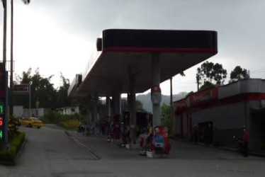 El ataque fue en este sector de la entrada a Villamaría.