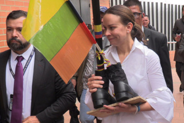 María Claudia Tarazona, esposa del político Miguel Uribe Turbay.