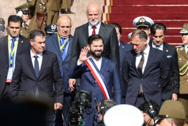 Foto | EFE | LA PATRIA Gabriel Boric, presidente de Chile durante su discurso.