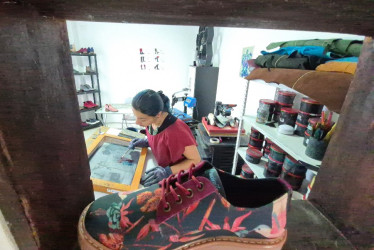  Marcela Durán, desde su taller en La Cuchilla de Los Santa en Manizales