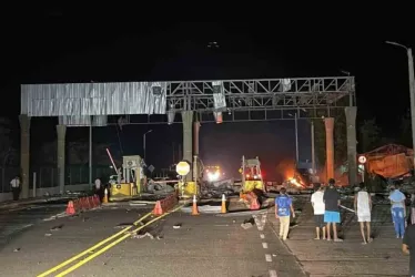 El peaje atacado está ubicado en el kilómetro 41 de la carretera entre Riohacha.