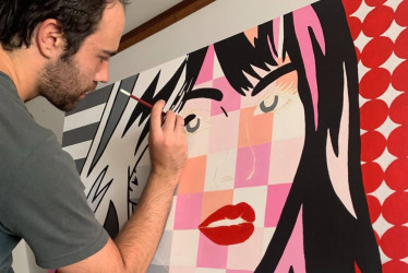 Foto | Tomada del Instagram Bruno Ángel Londoño | LA PATRIA   Sus obras también llegaron hasta la Universidad Sorbona de París. 