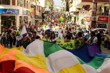Marcha Carnaval Quindío, en defensa del medio ambiente de los Andes colombianos.