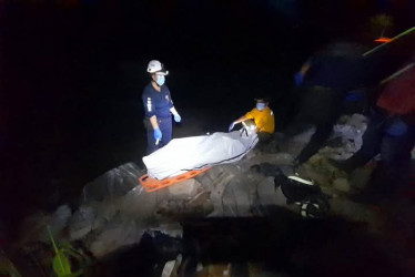 El cuerpo hallado en El río.